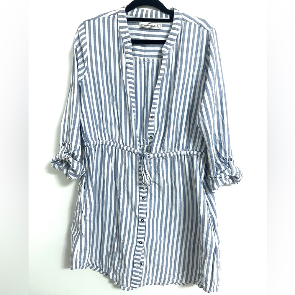 Abercrombie & Fitch Long Sleeve Striped Dress